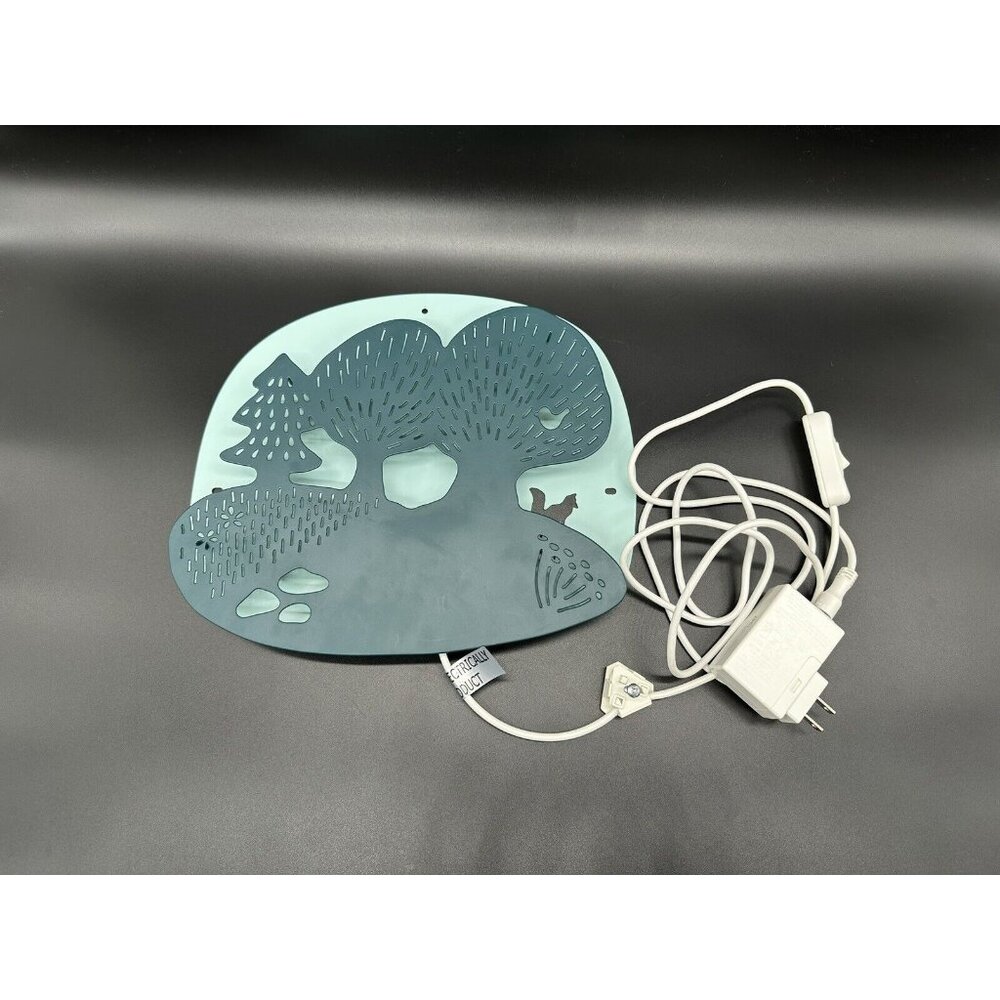 Fox Lamp IKEA DUGGREGN LED Children Nursery Wall Mount Forest Woodland Turquoise